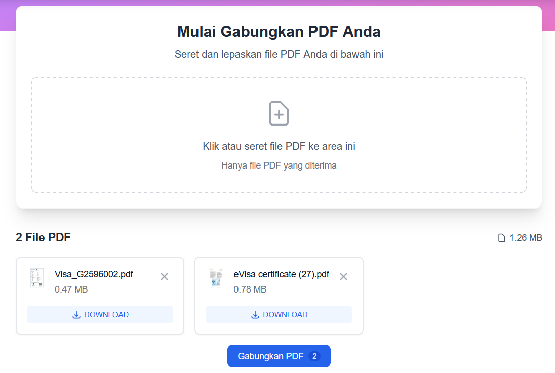 Antarmuka gabung PDF
